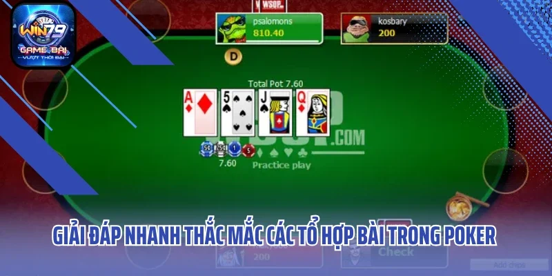 Giải đáp nhanh thắc mắc các tổ hợp bài trong Poker Win79