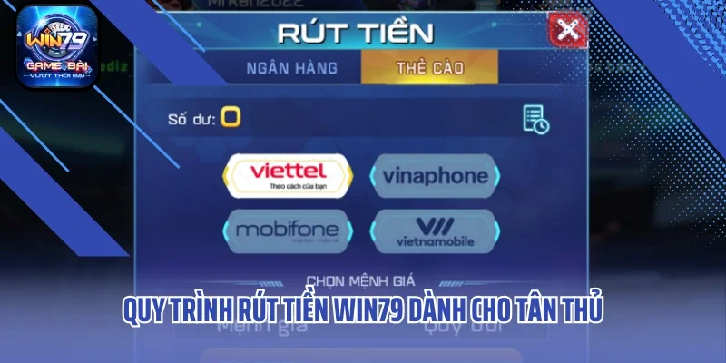 Quy trình rút tiền Win79 dành cho tân thủ